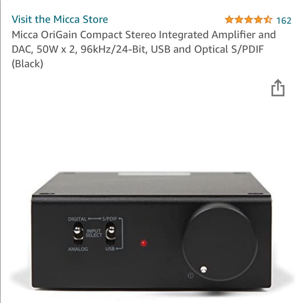 Micca OriGain Compact Stereo Integrated amplifier
